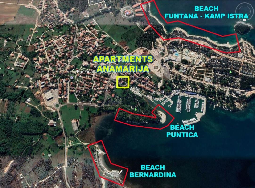 Anamarija Apartments Near The Beach And The Fantastic Adria Sea With Over 10 Small Islands Close By Фунтана Экстерьер фото